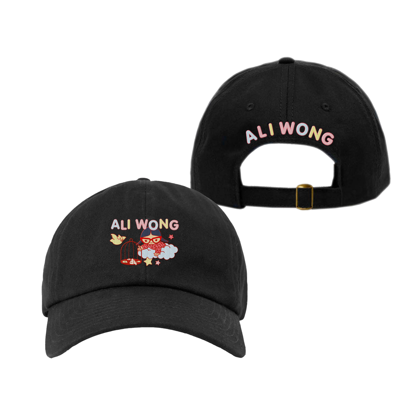 Dirty Birdcage Black Dad Hat
