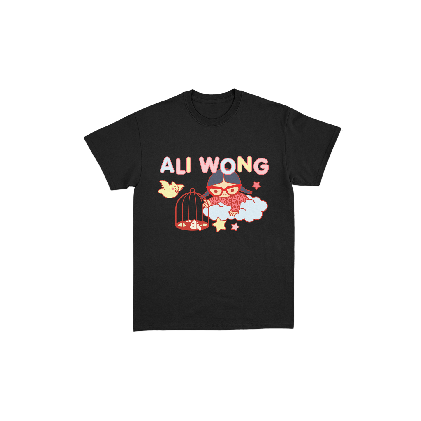 Dirty Birdcage Black Tee