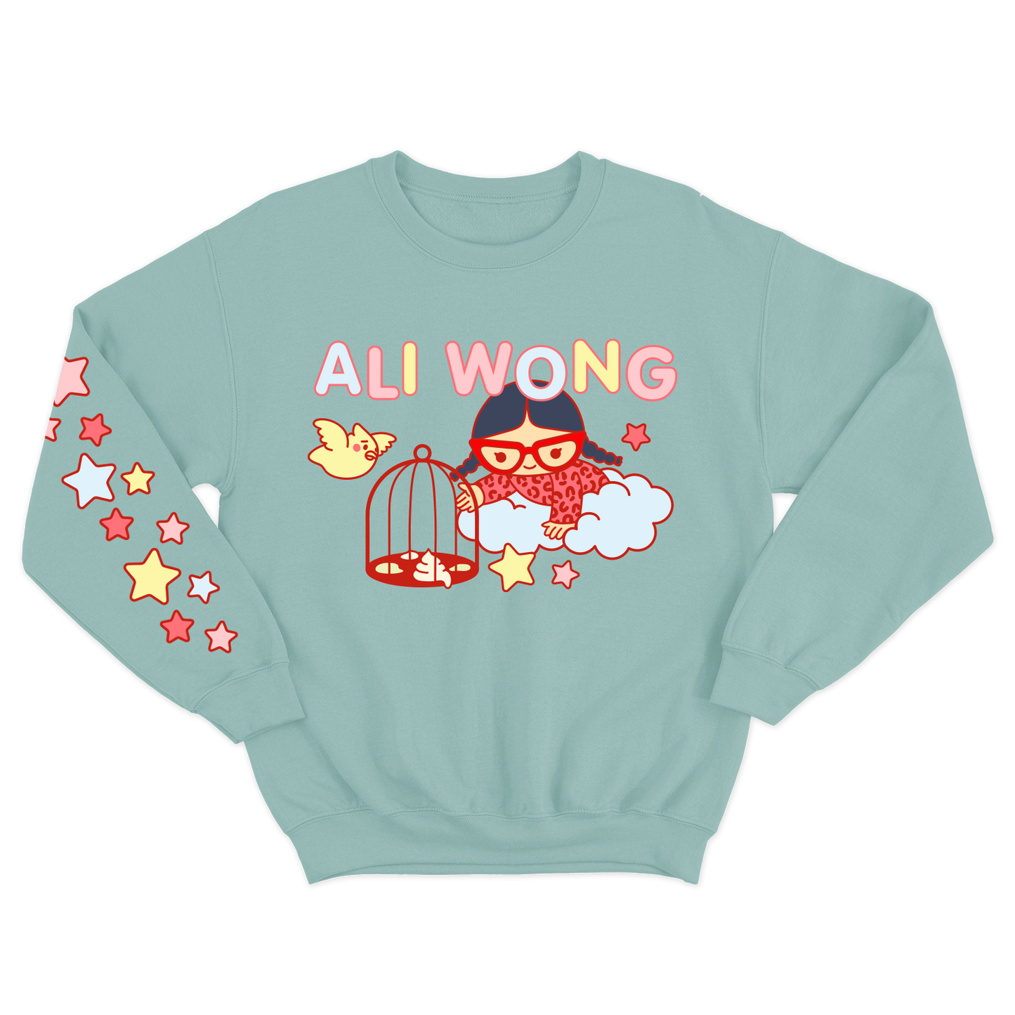Dirty Birdcage Mint Crewneck