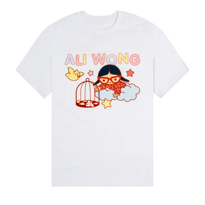 Birdcage White Tee